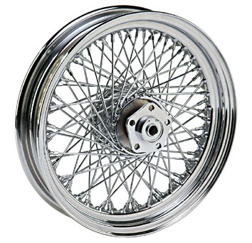 Ultima COMPLETE 18 X 3.50 FRONT WHEEL CHROME 60 SPOKE FOR Harley Softail/Dyna Wide Glide 36-417
