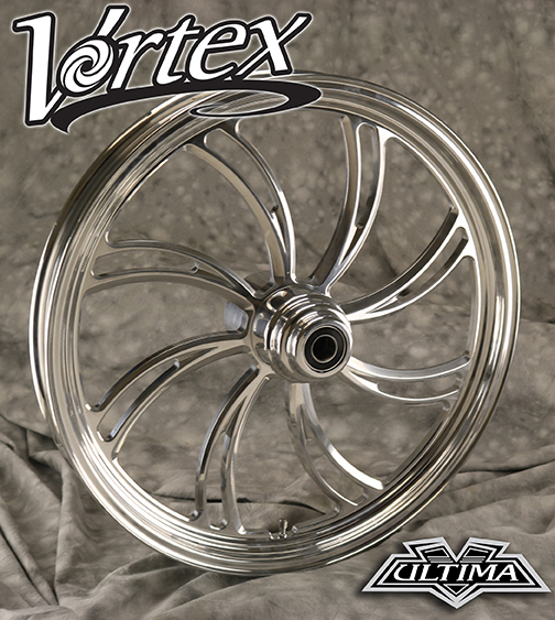 Ultima Vortex CNC Machined Aluminum Front Wheel 21 x 3.5 Dual Disc 37-808 